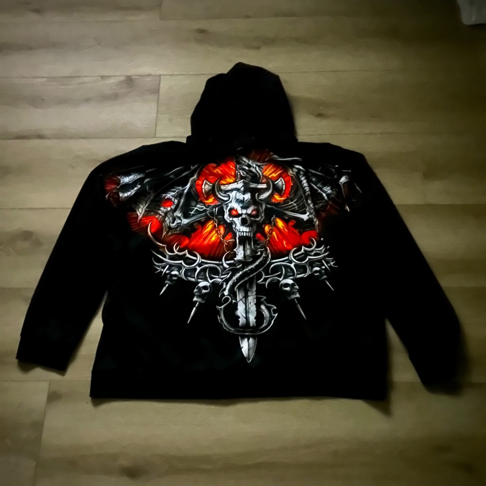 Vintage Affliction zip up y2k jacket